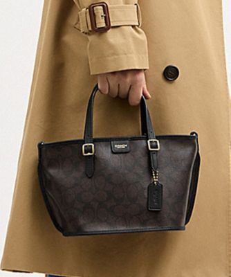 タクシー トート バッグ 21・シグネチャー キャンバス | COACH